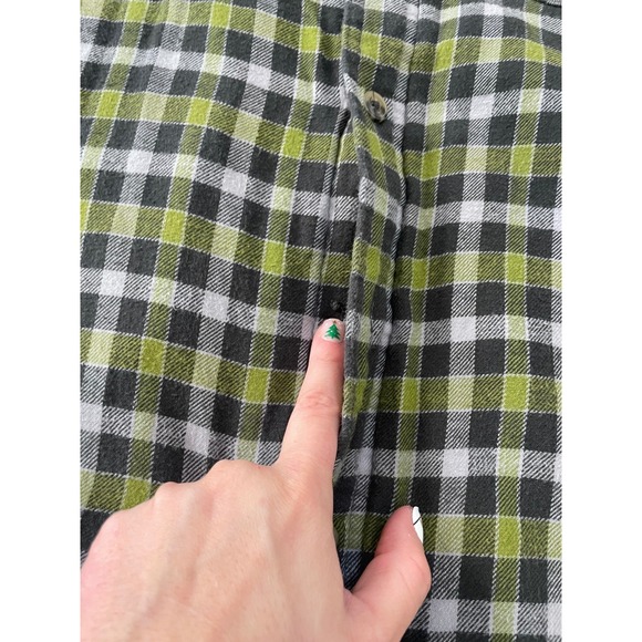 Wrangler Quilted Flannel Lined Shirt Jacket Plaid Men's 2XL Green Black Plaid LS - Picture 6 of 11